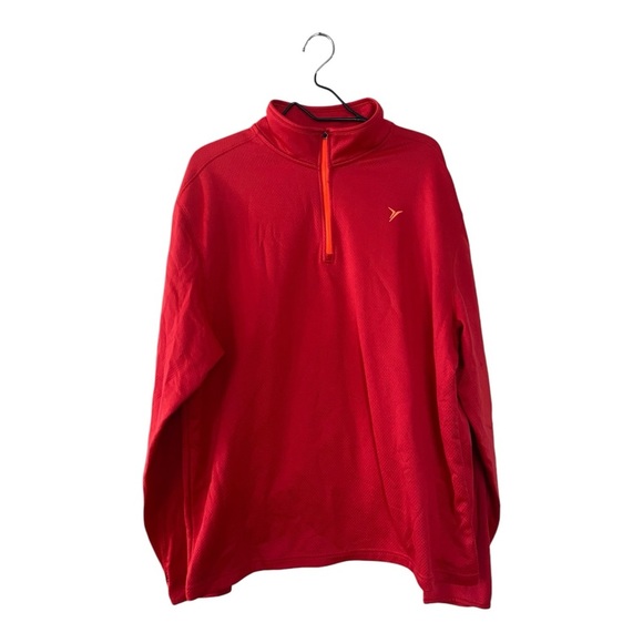 Old Navy Active Red Quarter Zip Pullover Athletic Top Men’s Size XXL - Picture 1 of 7